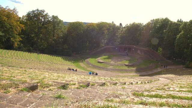 Heidelberg Thingst&auml;tte theather Agricultural Landscape with Lush Crops and Trees in a Scenic Nature Environment