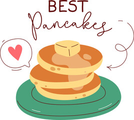 Best Pancakes With Lettering