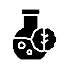 brain glyph icon