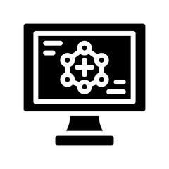 computer glyph icon