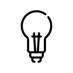 light bulb line icon