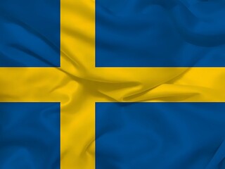 Sweden 3d background flag