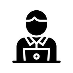 employee glyph icon