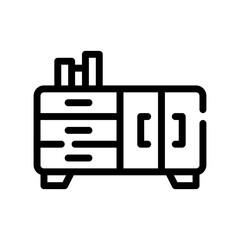 bookshelf line icon