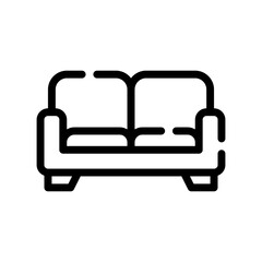 sofa line icon