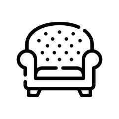 sofa line icon
