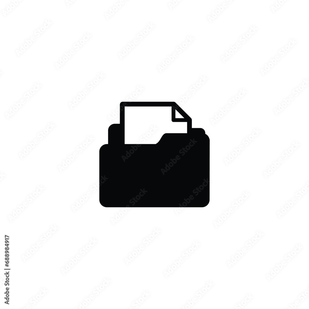 Poster folder icon vector for web site computer and mobile app