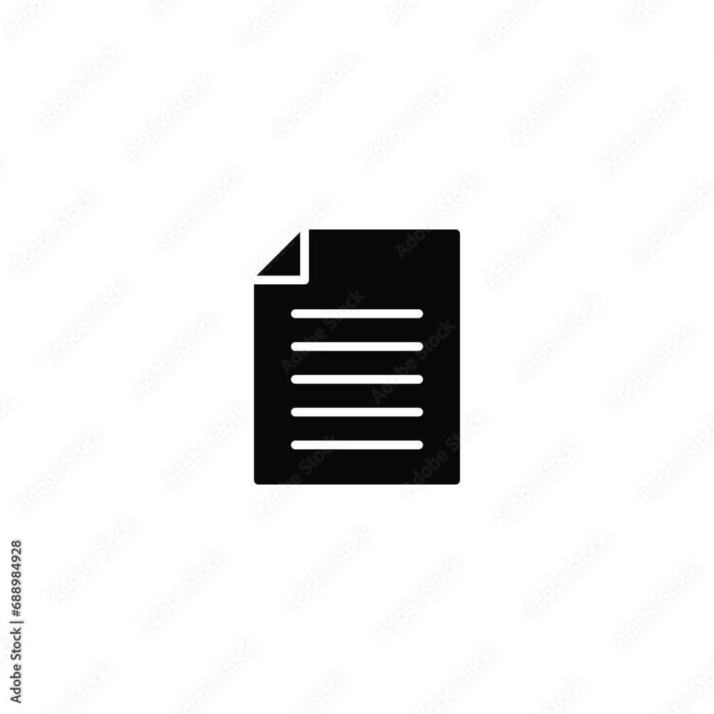 Poster document icon vector for web site computer and mobile app