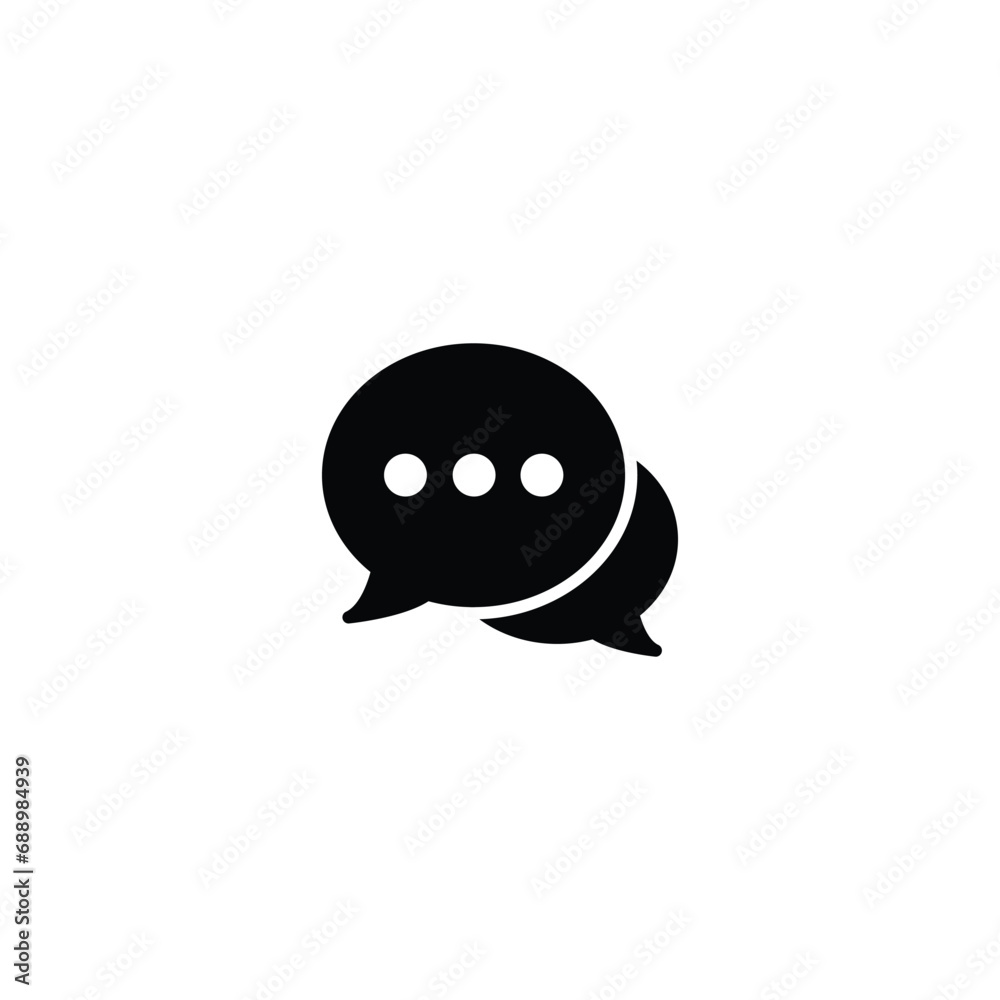 Poster chat icon, bubble message icon vector for web for web site Computer and mobile app
