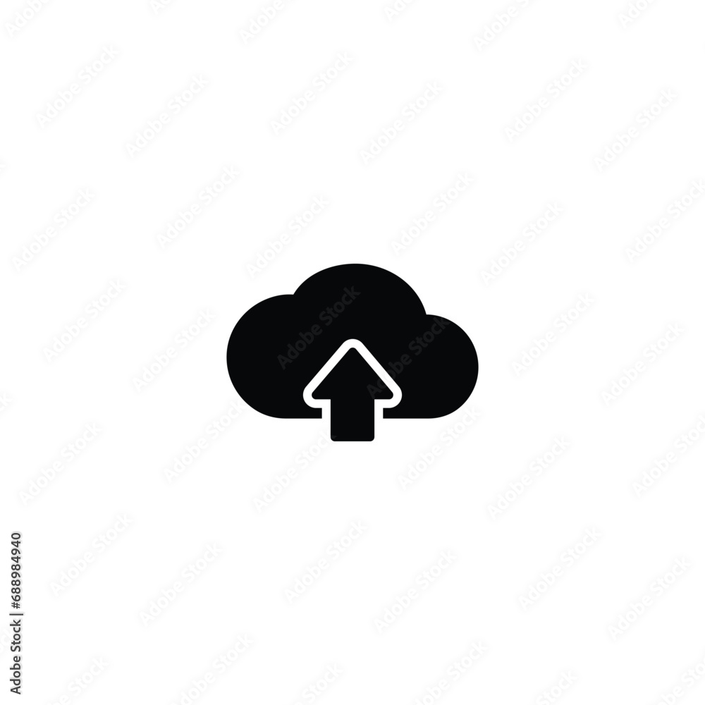 Poster upload icon, upload sign vector for web site computer and mobile app