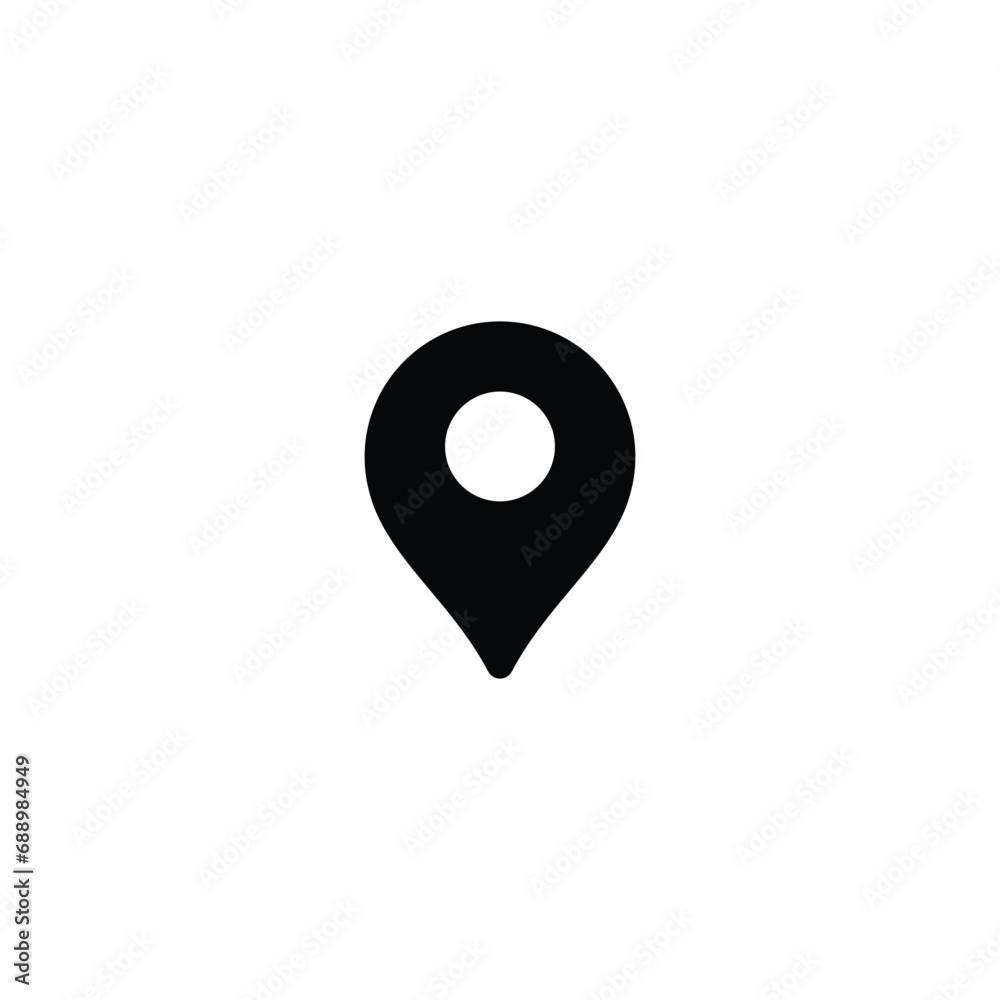 Poster pin maps icon, location icon vector for web site computer and mobile app