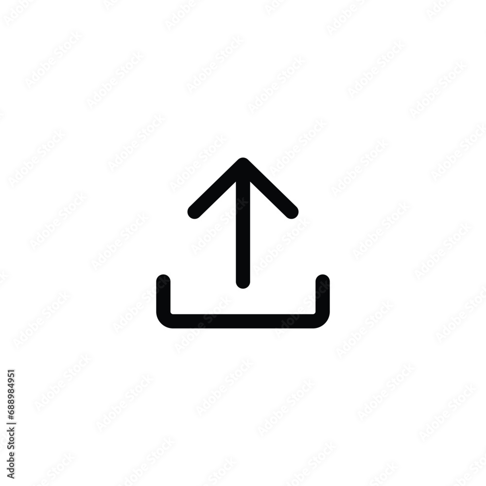 Poster upload icon vector for web site computer and mobile app