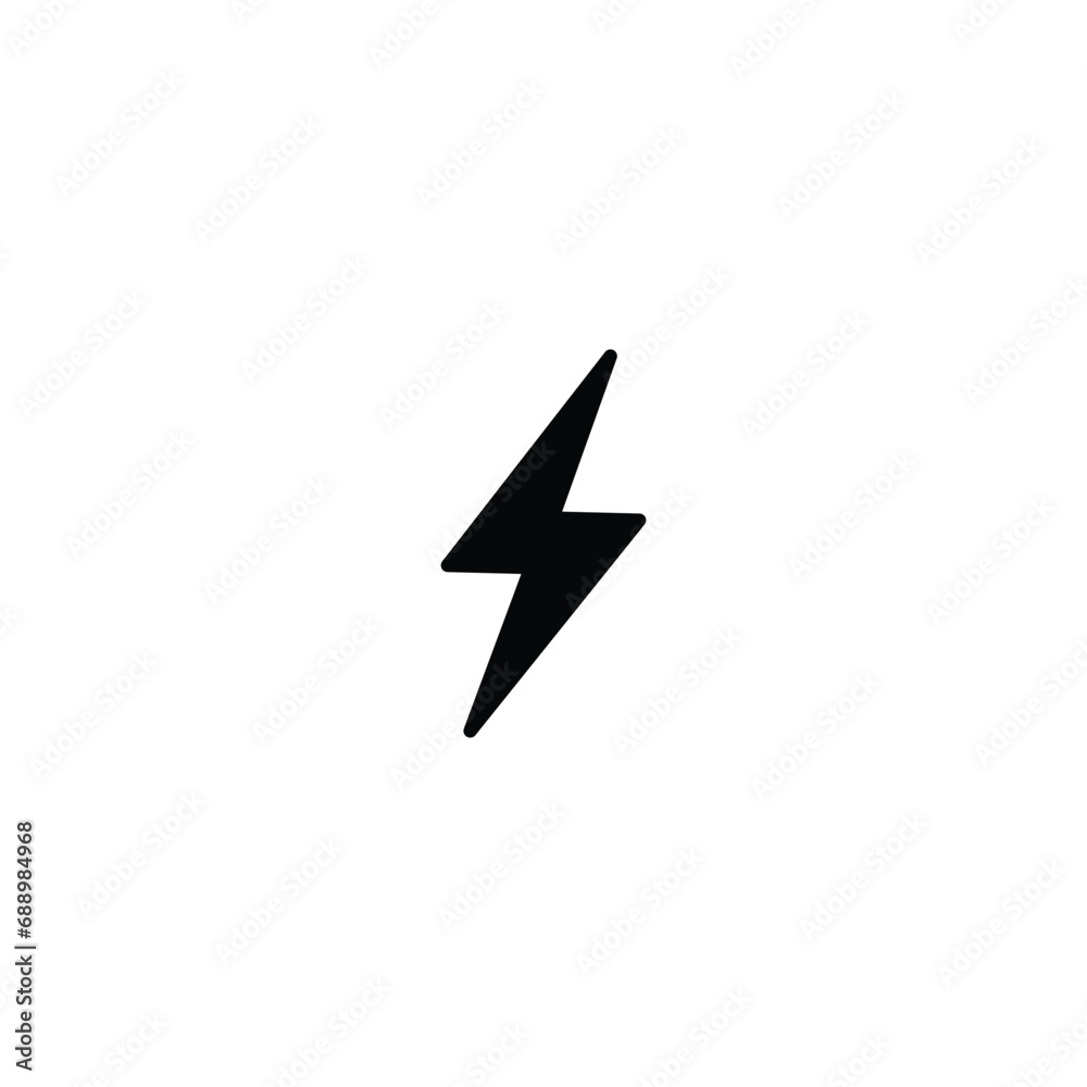Poster lightning icon, lightning sign vector for web site computer and mobile app