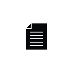 Document icon vector for web site Computer and mobile app