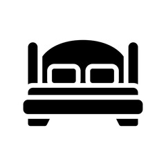 bed glyph icon