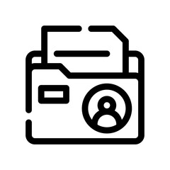dossier line icon