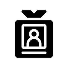 id card glyph icon