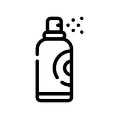 hair spray line icon