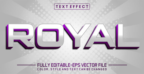 Royal text editable style effect