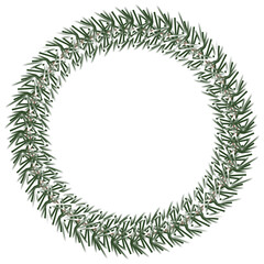 A variety of Christmas wreath ornaments
