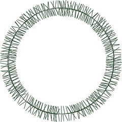 A variety of Christmas wreath ornaments
