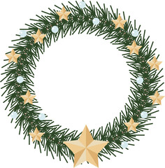 A variety of Christmas wreath ornaments
