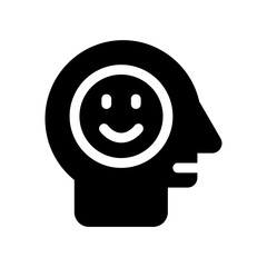 good mood glyph icon