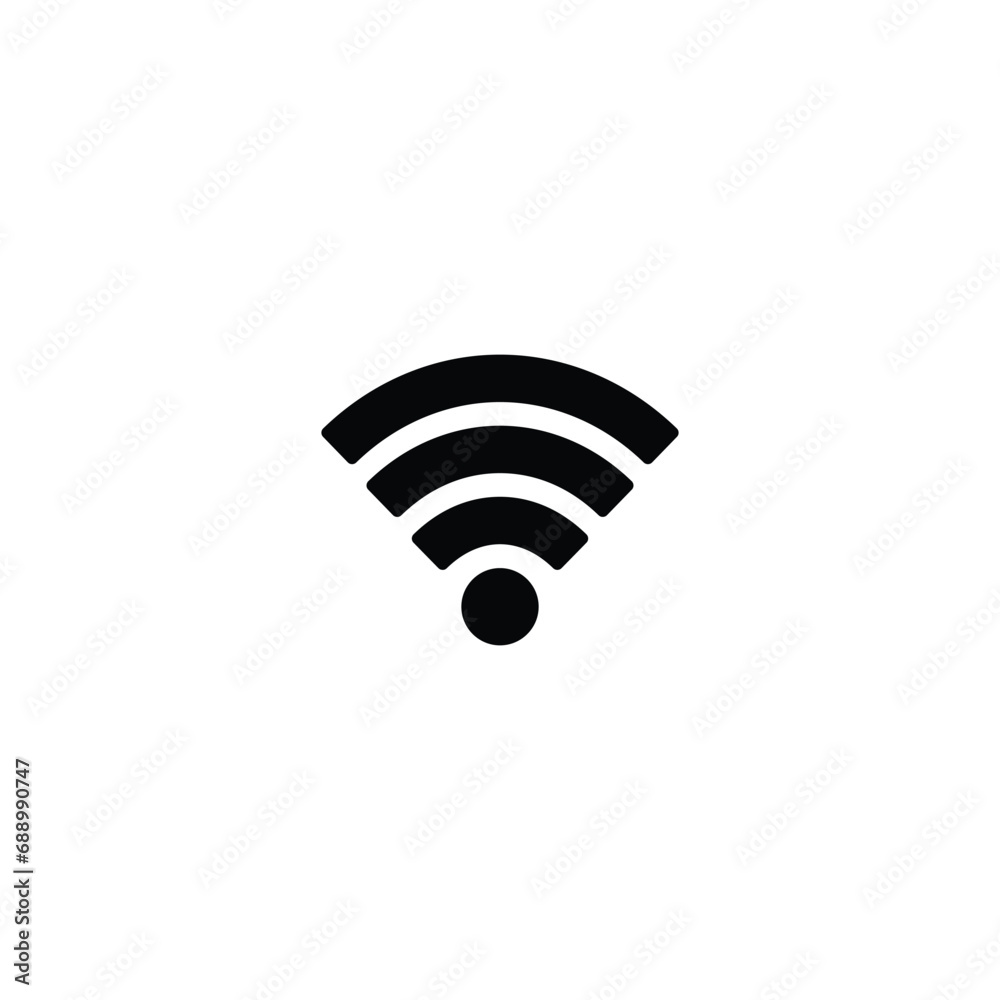 Poster wifi icon, wireless sign vector for web site computer and mobile app