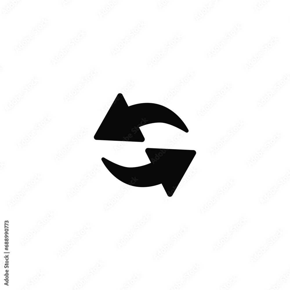 Poster reload icon, refresh symbol vector for web site computer and mobile app
