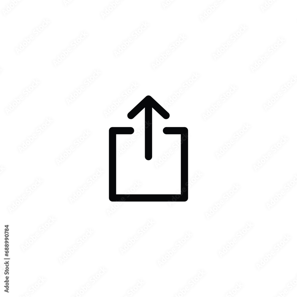 Poster share icon vector, share symbol. icon for web site computer and mobile app