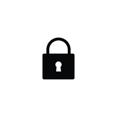 Lock icon, lock sign vector design for web site Computer and mobile app