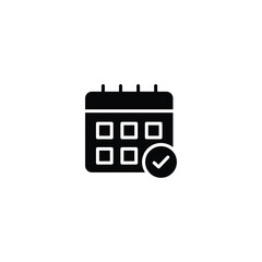 Calendar icon, calendar sign vector for web site Computer and mobile app