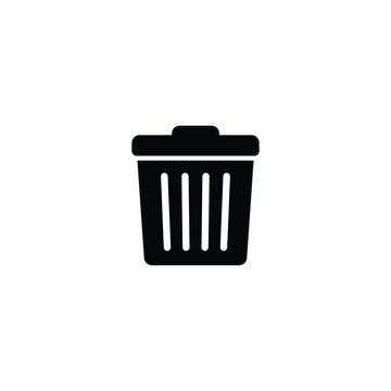 trash icon, recycle bin icon, delete symbol  vector for web site Computer and mobile app