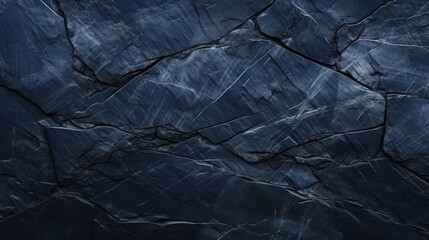 Dark blue stone or black slate stone texture background. AI generated image