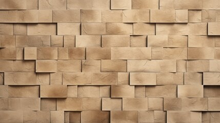 Beige stones cubes wall texture background