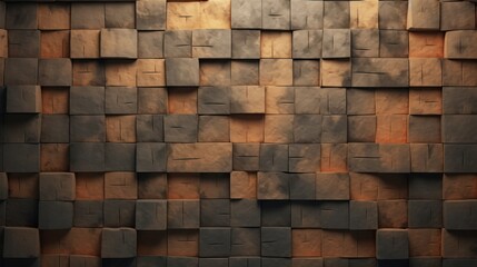 Beige stones cubes wall texture background