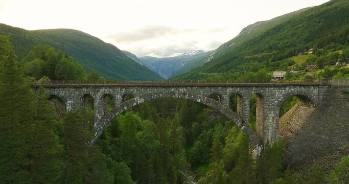 One of the most photographed railway bridges in Norway. Kylling Bro