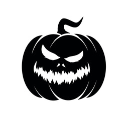 pumpkin with a terrifying face