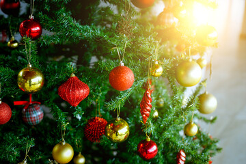 Christmas decoration Colorful Items.