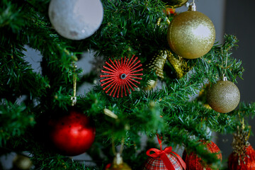 Christmas decoration Colorful Items.