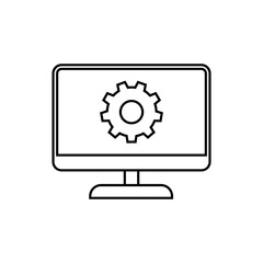 Settings vector icon. development vector icon. updates symbol. repair logo.