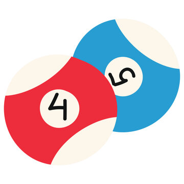 billiard ball vector element illustration