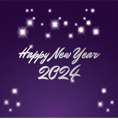 Naklejka na ściany i meble Festive happy new year 2024 background
