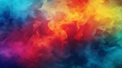 Crédence de cuisine en verre imprimé Mélange de couleurs Intense colorful smoke