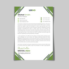 Creative and modern corporate business latterhead a4 layout template design