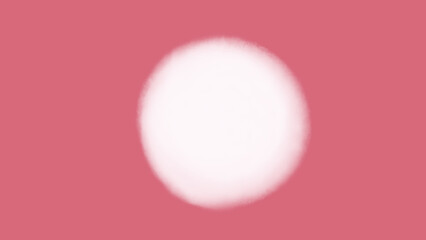 ふわっとした白い丸のフレーム(背景、ピンク)