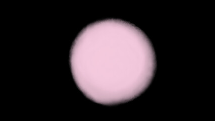 ホワっとした丸(ピンク、黒)