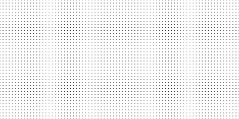 Dotted graph paper with grid. Polka dot pattern, geometric seamless texture for calligraphy drawing or writing. Blank sheet of note paper, school notebook. Vector illustration - obrazy, fototapety, plakaty