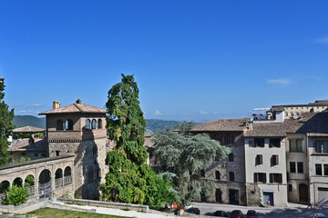 Fototapeta premium Tetti e colline di Todi, Perugia - Umbria