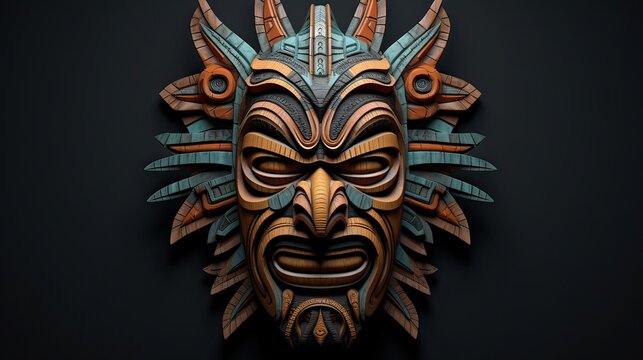 Hand-carved, detailed, cultural artifact, artisanal creation, decorative, ethnic artistry, traditional craftsmanship. Generated by AI.